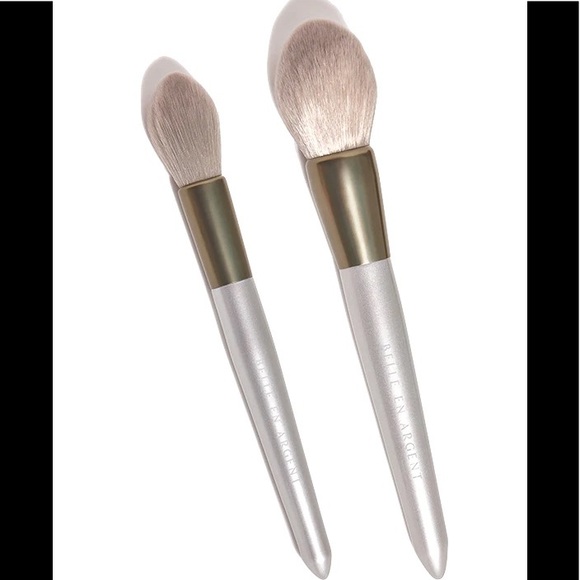 💗BELLE EN ARGENT Bronze & Buff Makeup Brush Duo - Picture 2 of 5